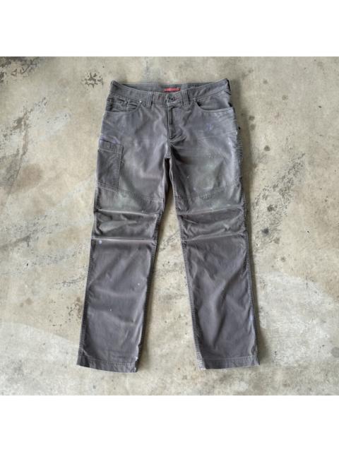 Other Designers Vintage - Vintage LL Bean Faded Splash Paint Double Knee Cargo Pants