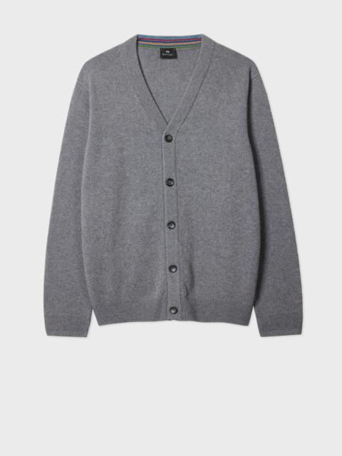 Paul Smith Grey Merino Wool Cardigan