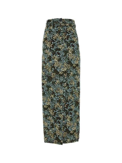 Dries Van Noten Dries Van Noten Women Embroidered Canvas Skirt