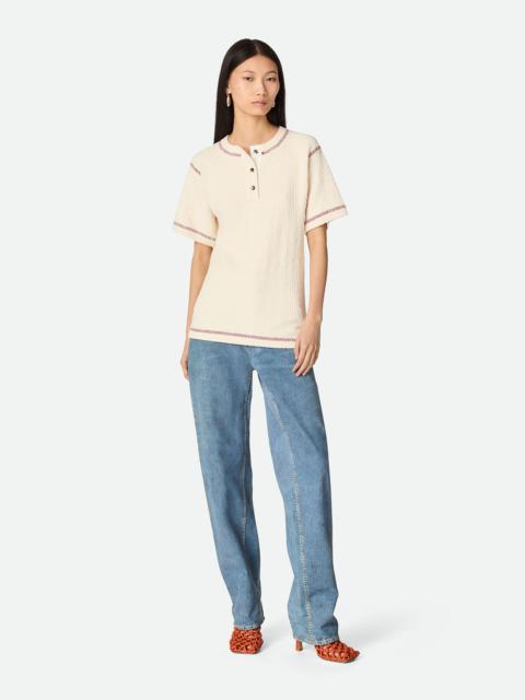 Bottega Veneta Cotton Waffle T-Shirt