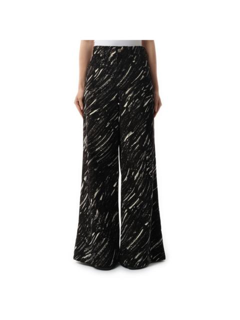 Marni Crayon Flock Stretch Denim Pants in Black