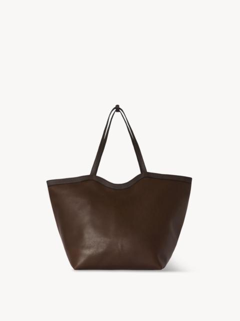 The Row XL Stitched Park Tote Bag in Leather