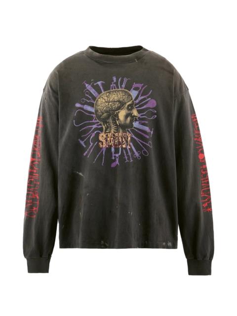 SAINT M×××××× Saint Mxxxxxx Long-sleeve Printed T-shirt