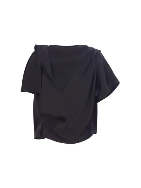 RACHEL COMEY Sashay Satin Top black