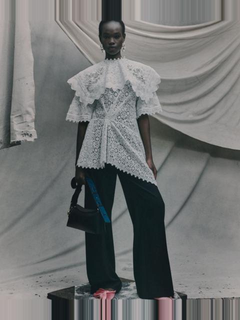 Erdem GRAIN DE POUDRE WIDE LEG TROUSER