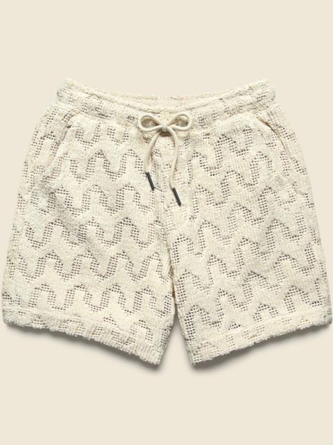 OAS 7" Atlas Crochet Shorts - Ecru