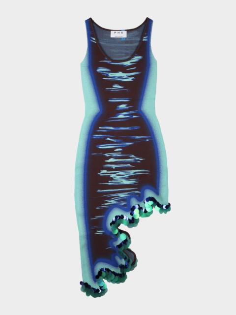 PH5 Robin Wavy High-Low Reversible Midi Dress