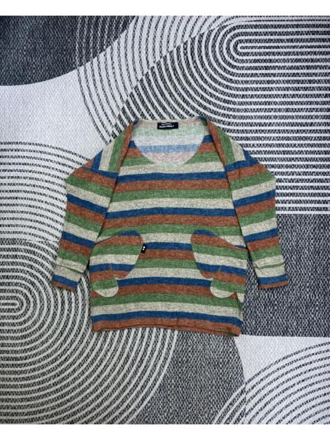Other Designers Vtg Mercibeaucoup By Issey Miyake Striped Longsleeve Shirt