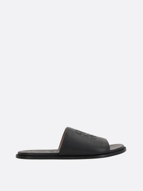 Loewe Loewe Anagram Flex Slides Black Men