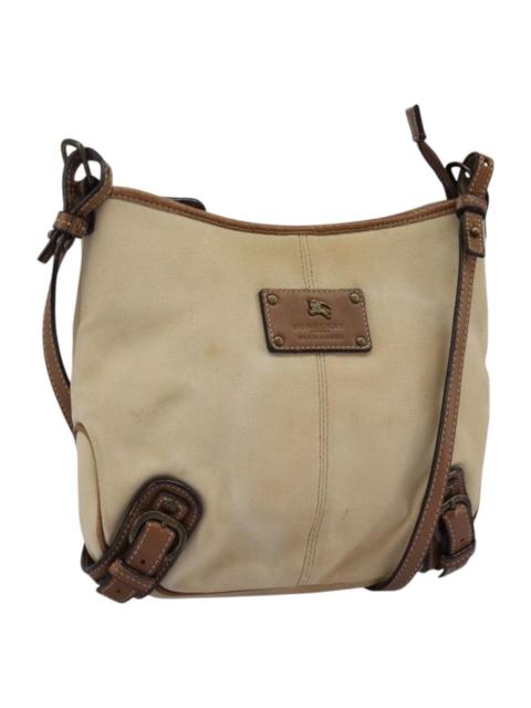 Burberry Burberry Blue Label Shoulder Bag Canvas Leather Beige