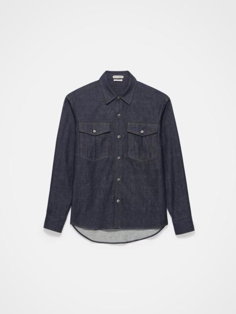 JW Anderson OVERSIZED DENIM SHIRT IN INDIGO