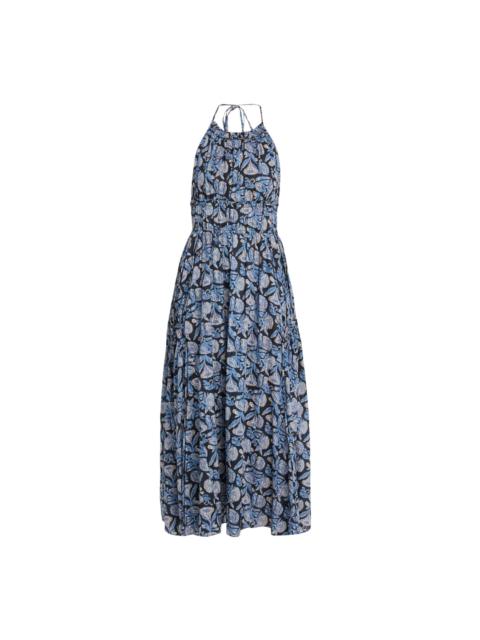 ULLA JOHNSON Anelise Halter Midi Dress