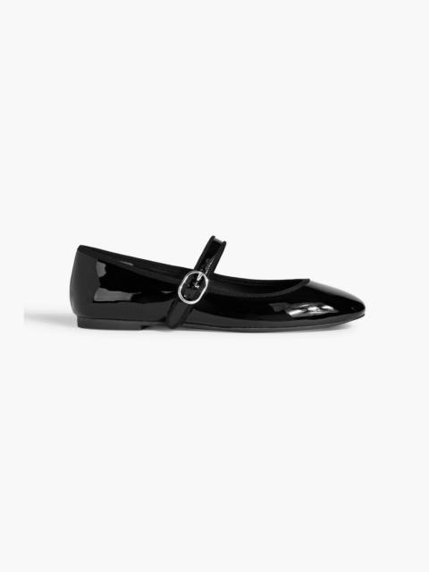 Stuart Weitzman Alice patent-leather Mary Jane flats