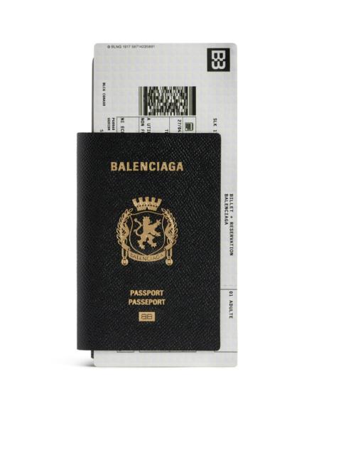 BALENCIAGA Balenciaga Men 1-Card Long Passport Wallet In Black