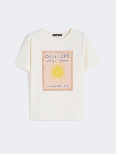 WEEKEND Max Mara Cotton jersey T-shirt - ECRU