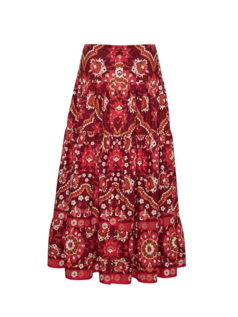 Cara Cara Margarita Skirt
A Fit and Flare Midi Skirt with Intricate Tiered Details