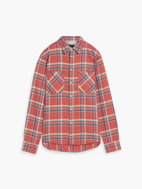 rag & bone Gus checked cotton-twill shirt