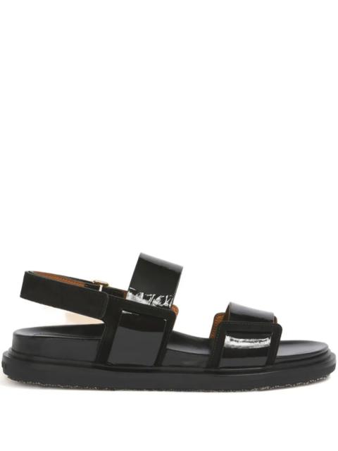 Marni Marni Women Fussbett Double-Strap Leather Sandals