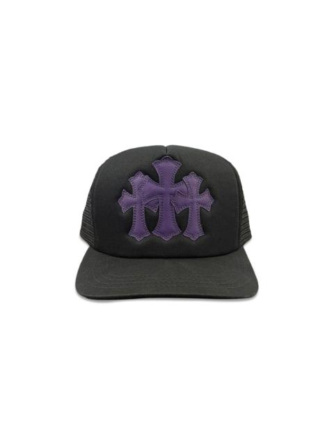 Chrome Hearts St. Barths Exclusive Cemetery Cross Trucker Hat 'Black/Purple'