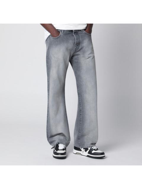 Off-White Off-White Grey Washed-Effect Jeans Men