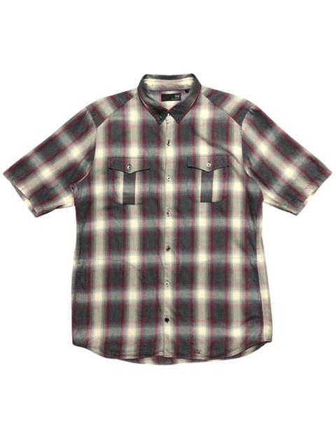 Other Designers Undercover × Uniqlo - Uniqlo Undercover Shadow Plaid Shirt Button Up
