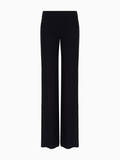 EMPORIO ARMANI Techno cady palazzo trousers