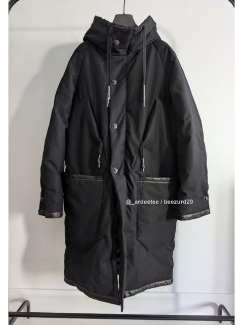 Isaac Sellam *NEW* OVERLOCK COTTON/LEATHER BIG PARKA ARMURE