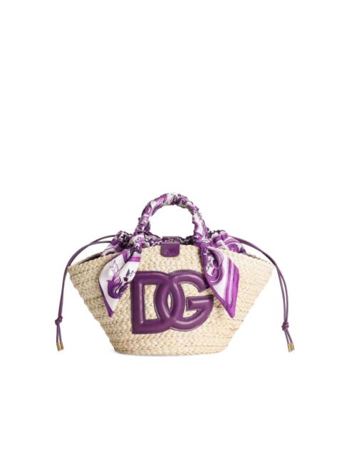 Dolce & Gabbana SMALL KENDRA STRAW BAG