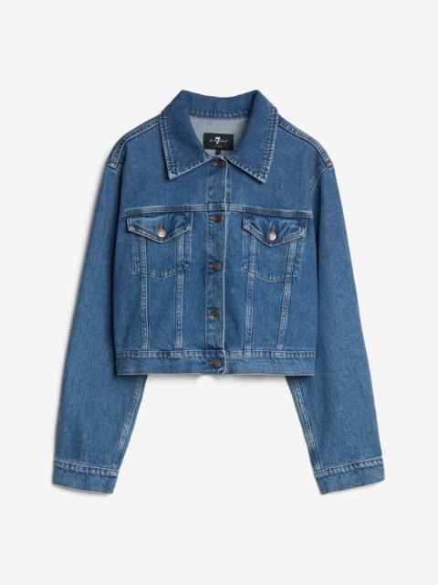 7 For All Mankind Nellie Denim Jacket in Weekend