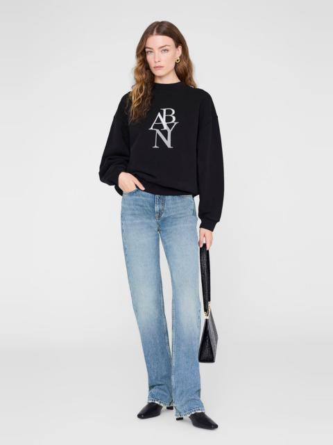 ANINE BING ANINE BING Jaci Sweatshirt Ab Ny in Black at Nordstrom