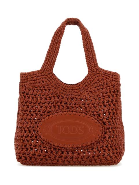 Brick Raffia Small Handbag