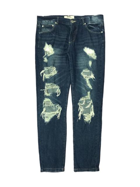 Other Designers Designer - JAPAN RIPPED JEANS DENIM BRAND GRL TRASH DISTRESSED