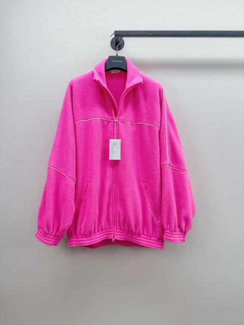 BALENCIAGA  Balenciaga Fleece Track Jacket Size in Bright Pink