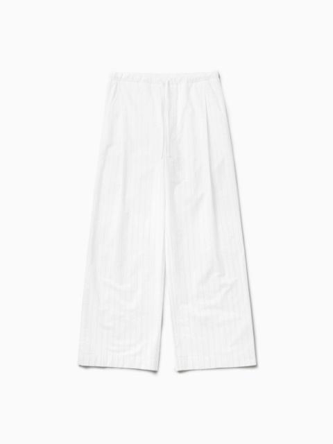 Other Designers 1989 Studio White Striped Boxy Pants Women