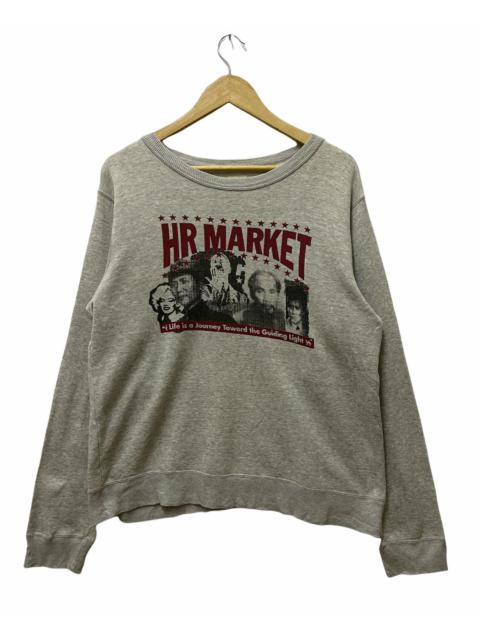 Other Designers Vintage HR MARKET Big Logo Sweatshirt Grey