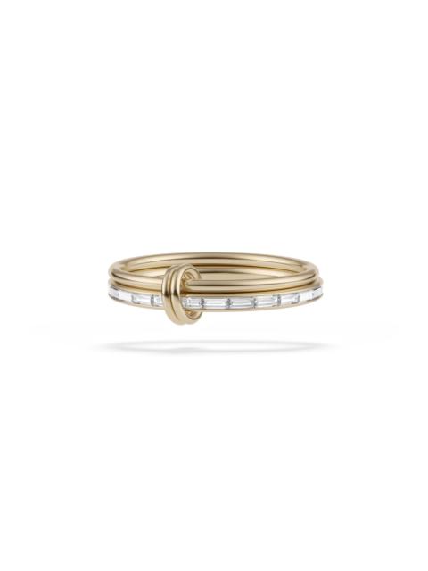 Spinelli Kilcollin Spinelli Kilcollin Callisto Baguette Diamond Linked Stack Ring in Yellow Gold at Nordstrom