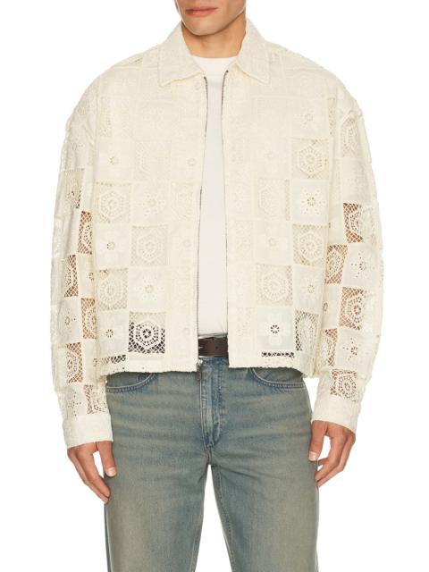 HONOR THE GIFT Crochet Full Zip Jacket