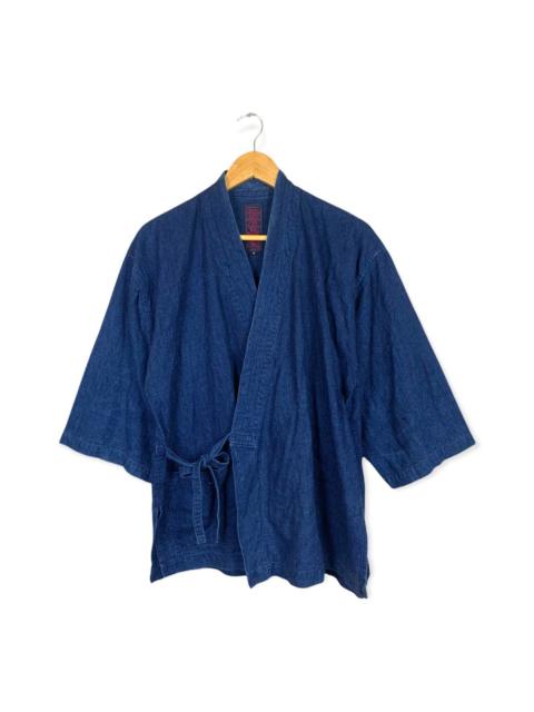 Other Designers Japanese Brand - Vtg Japanese Bamboo Grass Kendo Uniform Indigo Blue