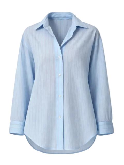 AGOLDE Sona Shirt in Fontana Stripe/Powder Blue