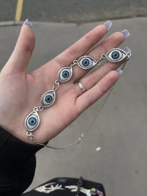 Other Designers Jewelry - Evil Eye Necklace | Unique Silver & Blue Eye Design |