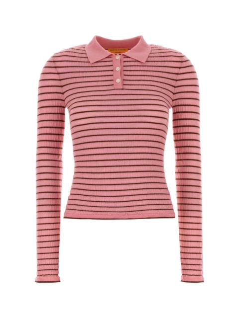 GUEST IN RESIDENCE Guest In Residence Women Embroidered Cashmere Blend Smocked Polo Shirt
