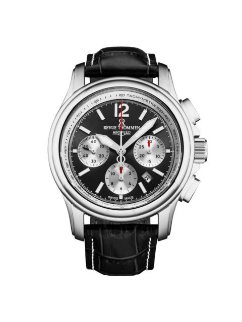 Other Designers Revue Thommen Air Speed Chronograph Automatic Black Dial Men's Watch 16041.6337