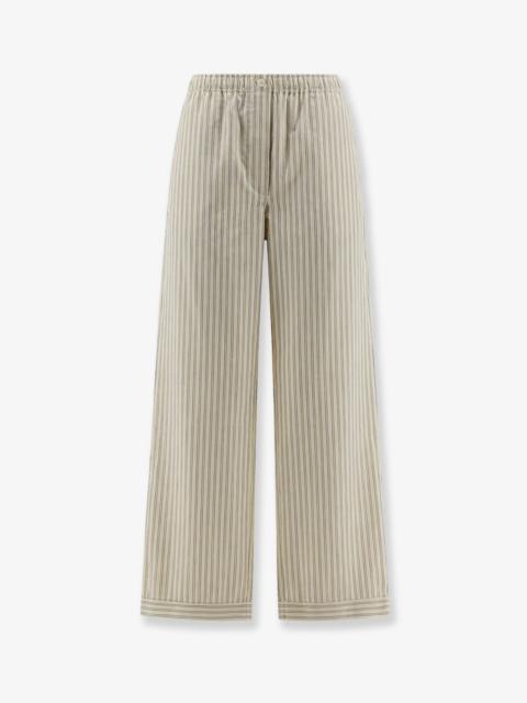 Miu Miu Miu Miu Striped Cotton Pajama Pants