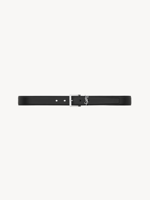 SAINT LAURENT CASSANDRE VADIM BELT IN SMOOTH LEATHER