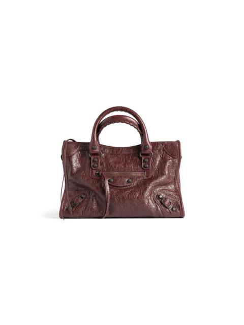 BALENCIAGA Women's Le City Bag Small in Dark Burgundy