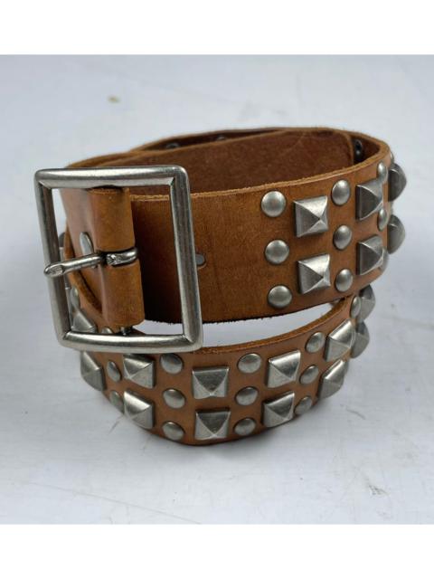 Genuine Leather - spiked belt leather