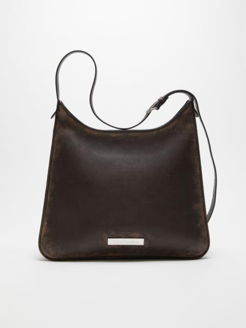 Platt shoulder bag - Dark brown/beige