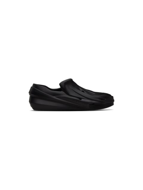 Black Mono Slip-On Sneakers