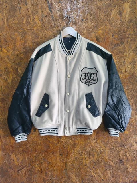 Other Designers Varsity - Pazzo Company Varsity Jacket Leather Sleeve