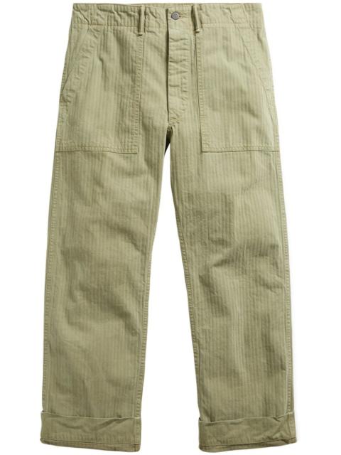 RRL by Ralph Lauren striped straight-leg cotton trousers